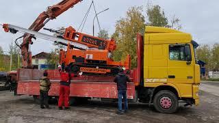 Отгрузка сваебойной установки в Санкт-Петербург