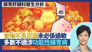 食物不良反應未必是食物過敏？功能性腸胃病引致多數食物不適情況？乳糖不耐症是新陳代謝反應 食辣流鼻涕是化學反應｜王建芳醫生 腸胃肝臟科醫生蔡偉樂醫生｜人類健康研究所