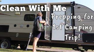 CLEAN MY CAMPER WITH ME FOR OUR 1ST TRIP! | MOM OF 4 DAY IN THE LIFE VLOG | MEGA MOM