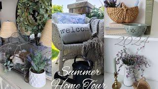 NEW 2024 SUMMER HOME TOUR COTTAGE FARMHOUSE DECOR DECORATE ON A BUDGET