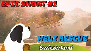 Epic Short #1 – Air Glaciers EC135 Rescue Heli Landing in Lauterbrunnen