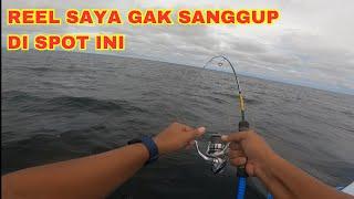 MANCING JIGGING SAAT GELOMBANG BESAR STRIKE IKAN BABON