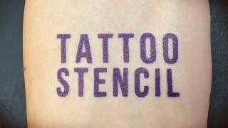 How to Make a Tattoo Stencil on Real Skin