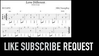 NBA YoungBoy - Love Different (Guitar Loop with Tab)