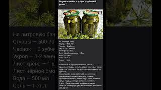 МАРИНОВАННЫЕ ОГУРЦЫ