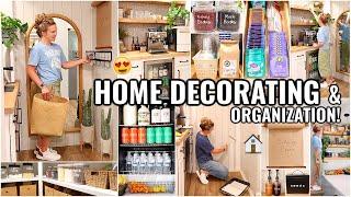 HOME DECORATING & ORGANIZATION IDEAS!! ORGANIZE WITH ME | DECLUTTERING AND ORGANIZING MOTIVATION