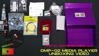 Digital Movie Boards DMP-02 Media Player unboxing video with built in movie poster app "PRO"