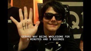 gerard way being wholesome for 3 minutes and 9 seconds 