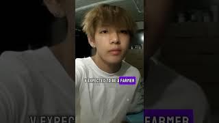 BTS V thought he'll become a farmer as his parents...#btsv
