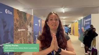 GWP voices at COP28 – Lesley Pories on the GWL programme in Nepal and the Global Goal on Adaptation