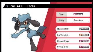 Riolu all evolution and attacks