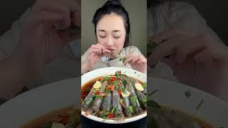 THÁNH ĂN TÔM SỐNG MUKBANG フードシェアリングブラックタイガーエビ 음식 공유 블랙 타이거 새우 Black Tiger Garnelen กินกุ้งดิบ #2447