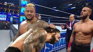 WWE 26 April 2024 New Tribal Chief Solo Sikoa Attack Roman Reigns For Tama Tonga Highlights