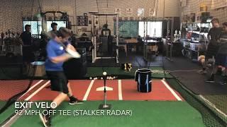 Exit Velocity Off Tee (92 mph)