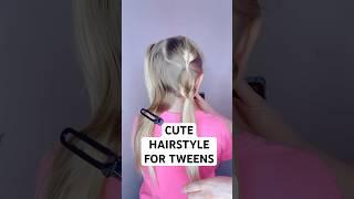 CUTE HAIRSTYLE FOR TWEENS | Audrey and Victoria #hairstyles #summerhair