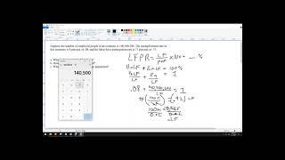 Finding Population, Unemployed and Labor Force, given Employed and LFPR & unemployment rate example