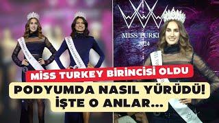 Miss Turkey birincisi İdil Bilgen'in podyumda yürüdüğü anlar!