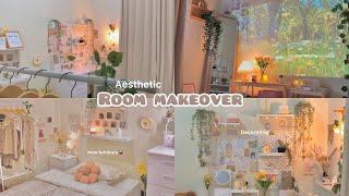 Aesthetic room makeover 🪴 simple & cozy ˚˚｡⋆