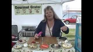 Gourmet Garlic Grater Plate Demo by Patti