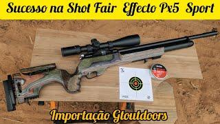 CARABINA EFFECTO PX-5 SPORT CORONHA LAMINADA GREEN E CANO LOTHAR WALTHER COM 12 RAIAS