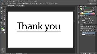 How To Underline Text In Photoshop