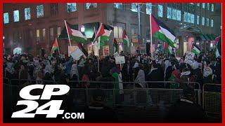 Pro-Palestinian protesters rallied at Liberal party fundraiser