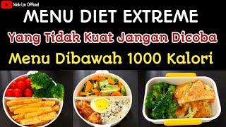 MENU DIET EXTREME~ Kalau Gak Kuat Jangan Dicoba~ Menu 700 Kalori Dalam Sehari