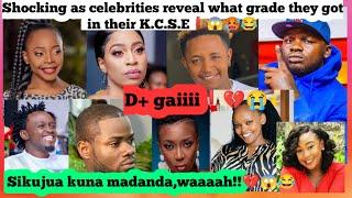 Shocking as celebrities reveal what grade they got in their K.C.S.E X Wajesus X diana bahati