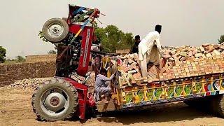 Massey Ferguson Tractor Stunt | tractor accident video | MF 240 Tractor video