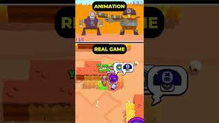 Leon Be Like: Omae Wa Mou Shindeiru! Animation VS Real Game!?  #brawlstars #shorts