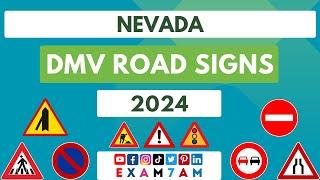 NEVADA DMV ROAD SIGN WRITTEN TEST | LEARN ROAD SIGNS IN 2024 | PASS YOUR DMV WRITTEN EXAM