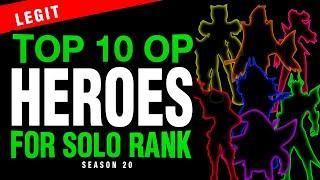 BEST TOP META/OP HEROES FOR SEASON 20 MOBILE LEGENDS | CRIS DIGI