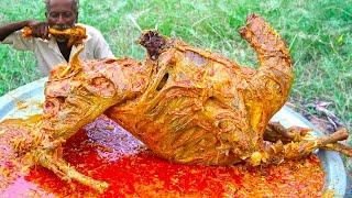 VILLAGE FAMOUS FULL GOAT CURRY | DELICIOUS MUTTON RECIPE FULL VIDEO