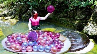 The giant clams growing in the mountain stream are filled with enchanting pearls that are coveted