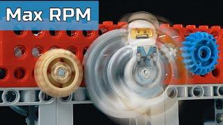 Test 8000 RPM at Lego Minifigure  - Lego Technic Experiment #lego #moc #experiment