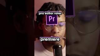 Pro Editor Rates Premiere Pro #premierepro #videoeditingsoftware #videoediting #editing