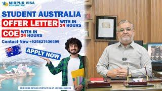 Australia Student Visa 2024 | Offer and COE Letter with in 24 Hours | Study in Australia