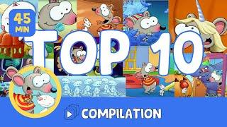 Toupie et Binou : Vos 10 épisodes préférés!  I Top 10 - épisodes complets I Compilation 45 min