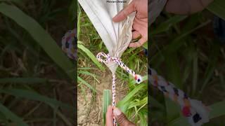 simple Trap corner knot #camping #diy