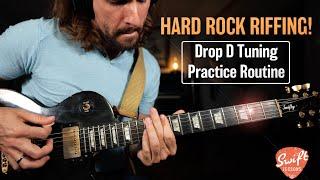 How to Play in Drop D Tuning - Hard Rock Riffs Guitar Lesson