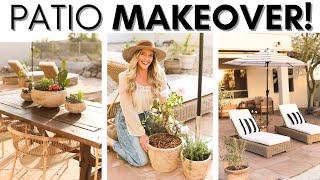 EXTREME PATIO MAKEOVER || OUTDOOR DECORATING IDEAS || SPRING PATIO REFRESH