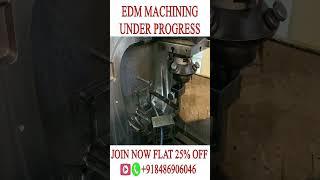 ELECTRODE MACHINING  EDM SPARKING 🟢 CIM DESIGN ONLINE COACHING #cimdesignsolution #injectionmolding