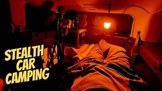 Solo Stealth Car Camping on Warm Winters Night