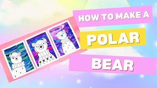 How to Make: Polar Bear | Paint Northern Lights | Kids Art Class | Paint with Gouache