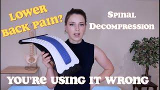 Back pain? The correct way to use a back stretcher for lower back pain