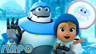 FROZEN | ARPO the Robot | Funny Cartoons For Kids | Compilation