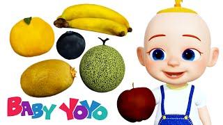 Learn Colors With Fruits, Nursery Rhymes and Songs for Kids