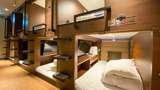 Stay at a Deluxe Capsule Hotel with Sauna ︎