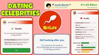 How to date celebrities in Bitlife | I made billions using the celebrity dating app | Bitlife