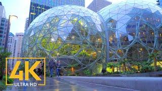 Seattle Streets Walking Tour 4K Video - Seattle's Downtown and Top Attractions of Seattle